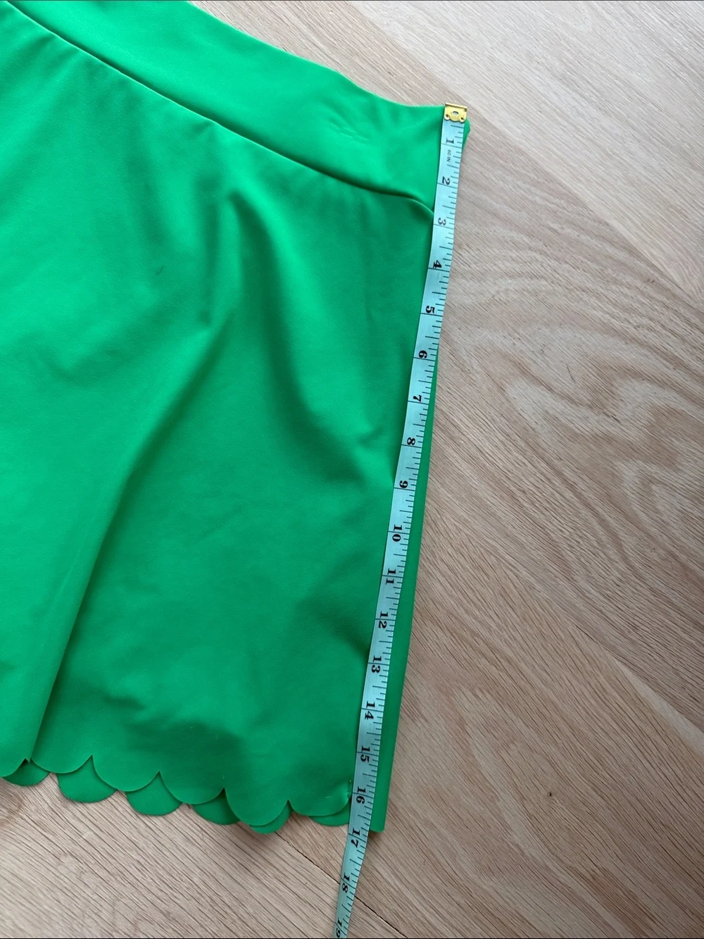 J.Crew Kelly Green Scalloped Hem Skort